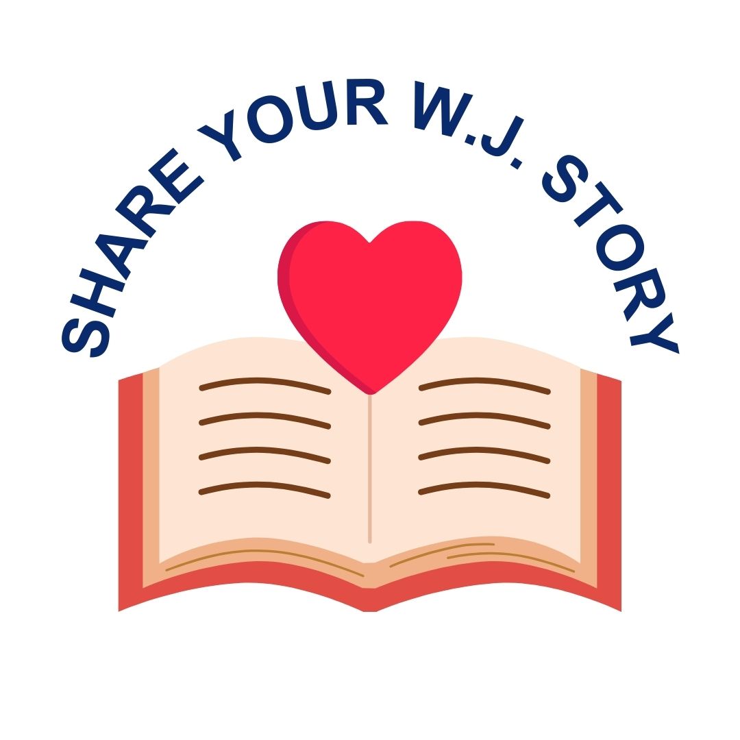 Book with heat - "Share your W.J. Story"